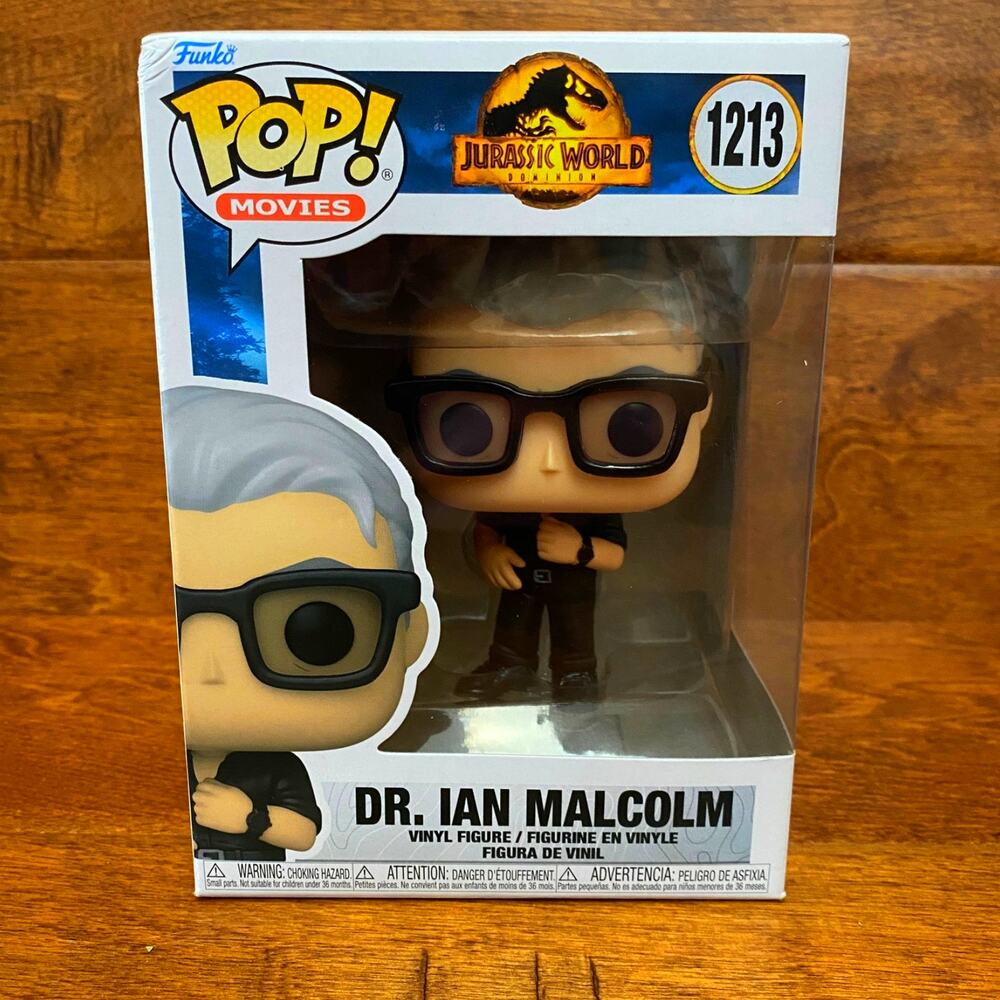 FUNKO POP Jurassic World Dr Ian Malcolm 1213 Vinyl Figure Toy Movie Collectible